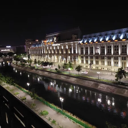 Moonlight River With Balcony Old Town * Bucureşti